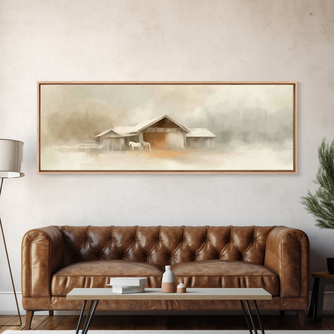 Path Of Blessing, Framed Canvas Print, Panoramic Painting, Christian Art Canvas, Christian Wall Art, Jesus Painting, Christian Art