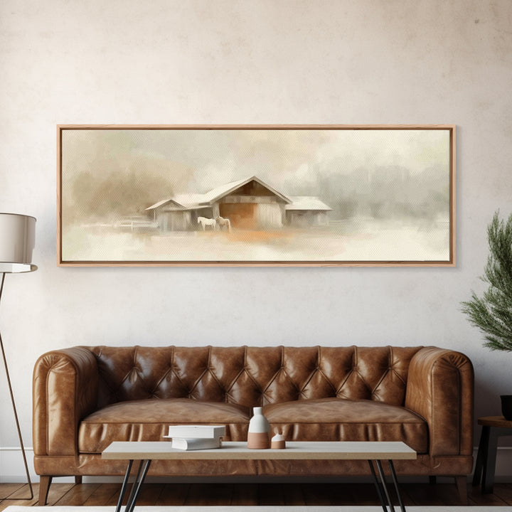 Path Of Blessing, Framed Canvas Print, Panoramic Painting, Christian Art Canvas, Christian Wall Art, Jesus Painting, Christian Art