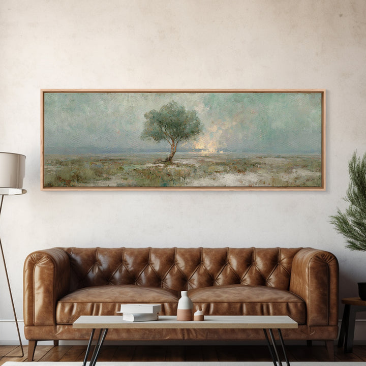 Tree Of Promise, Framed Canvas Print, Panoramic Art, Christian Art Canvas, Christian Wall Art, Christian Painting, Christmas Art