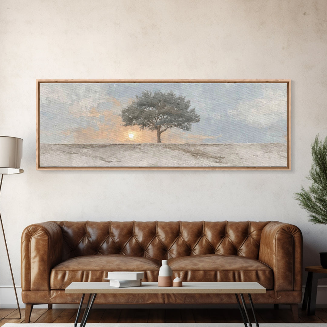 Starry Night Roots | Framed Canvas Print | Panoramic Frame | Christian Art Canvas | Christian Wall Art | Christian Painting | Christmas Art