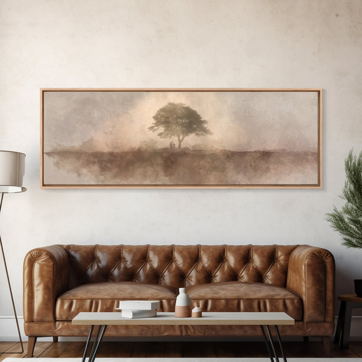 Sunrise Of Mercy, Framed Canvas Print, Panoramic Painting, Christian Art Canvas, Christian Wall Art, Christian Painting, Christmas Art