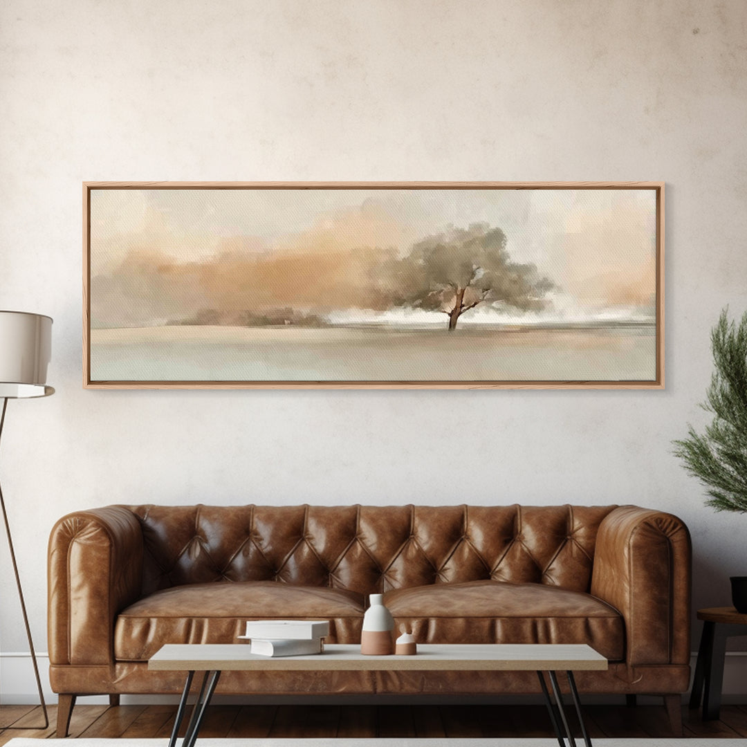 Covenant Tree Grace – Framed Canvas Print – Panoramic Art – Christian Art Canvas – Christian Wall Art – Christian Painting – Christmas Art