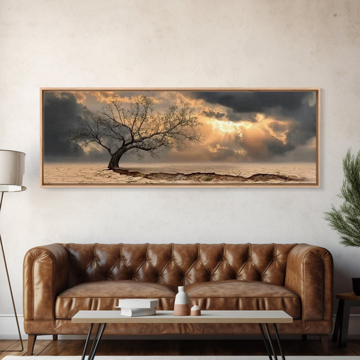 The Guiding Dawn – Framed Canvas Print – Christian Wall Art – Christian Art Canvas – Christmas Art – Panoramic Art – Christian Christmas De