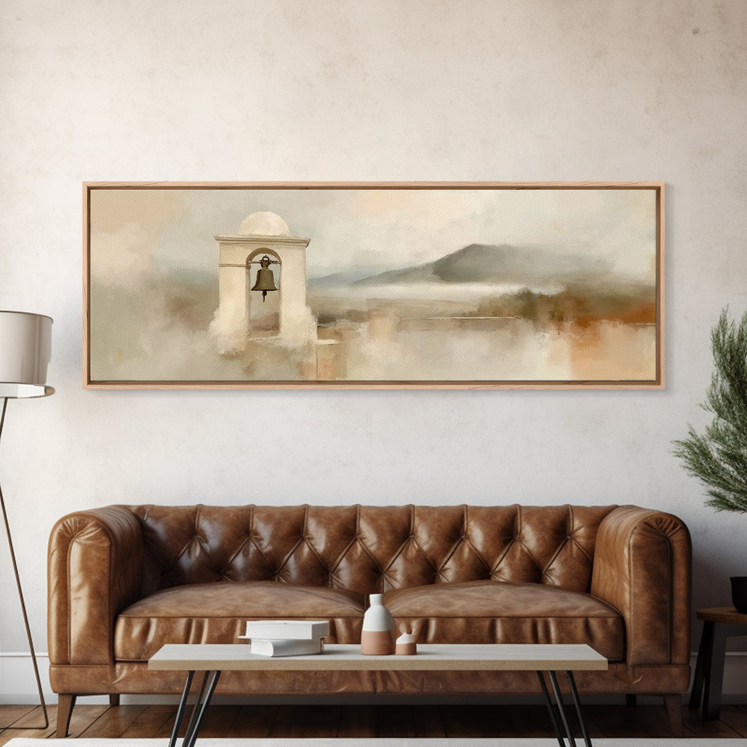 Faithful Horizon, Framed Canvas Print, Panoramic Print, Christian Art Canvas, Christian Painting, Christian Wall Art, Christmas Art