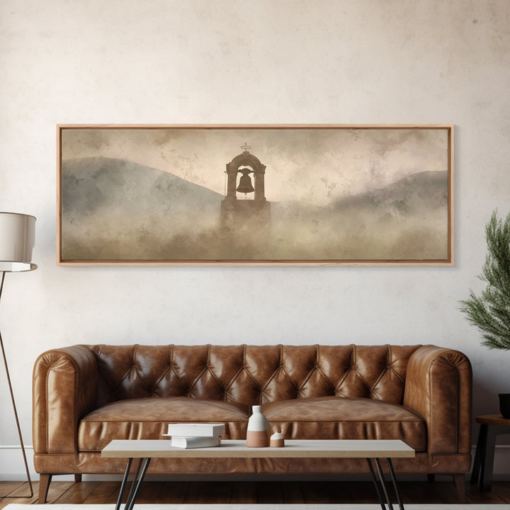 Hillside Rejoicing – Framed Canvas Print – Panoramic Art – Christian Wall Art – Christian Christmas Art – Christian Art Canvas – Jesus Pain