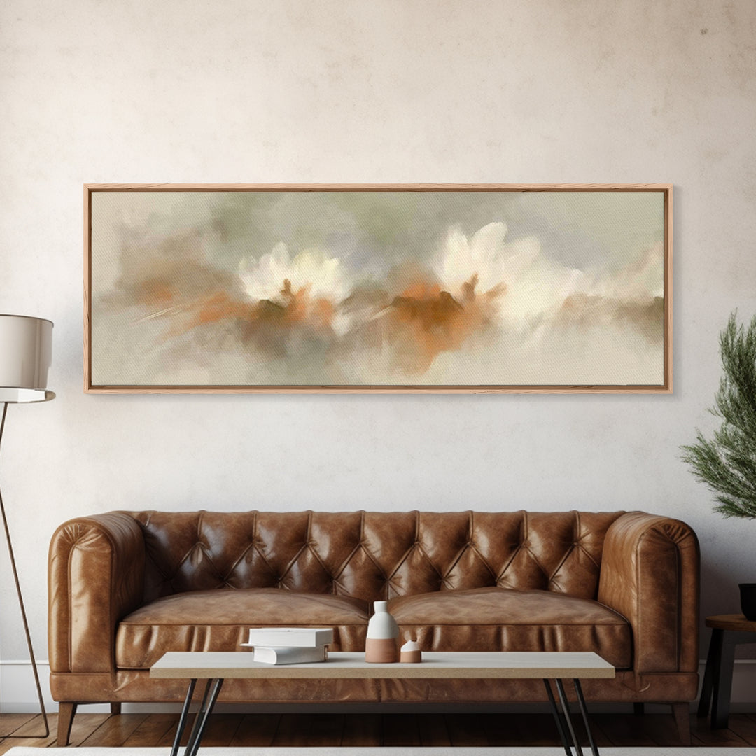 Celestial Children Grace, Framed Canvas Print, Christmas Art Prints, Christian Wall Art, Panoramic Painting, Christian Art Canvas, Christia