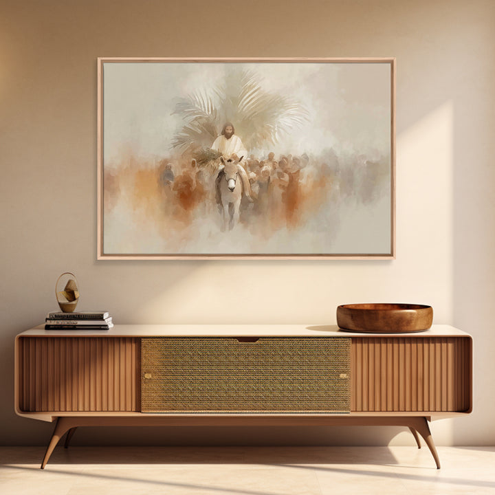 Triumphal Way Glory - Framed Canvas Print - Christian Wall Art - Jesus Painting - Christian Art Canvas - Christian Christmas Decor - Christ