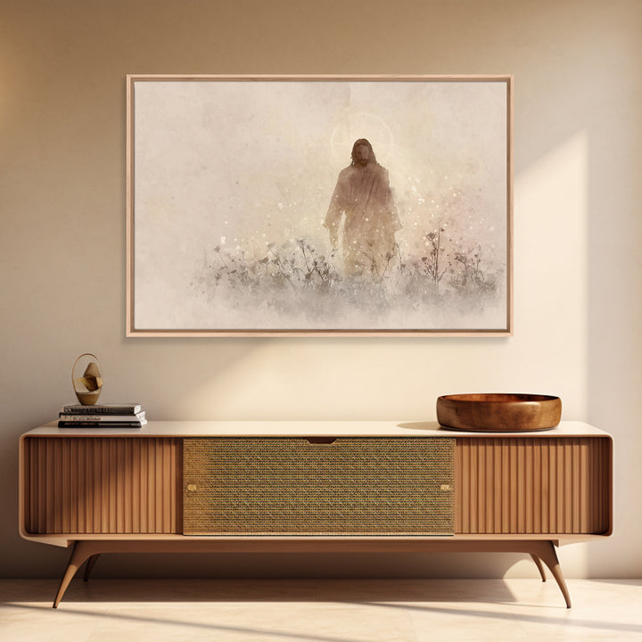 Radiant Messiah | Framed Canvas Print | Christian Wall Art | Jesus Painting | Christian Christmas Art | Christian Art Canvas | Christian De