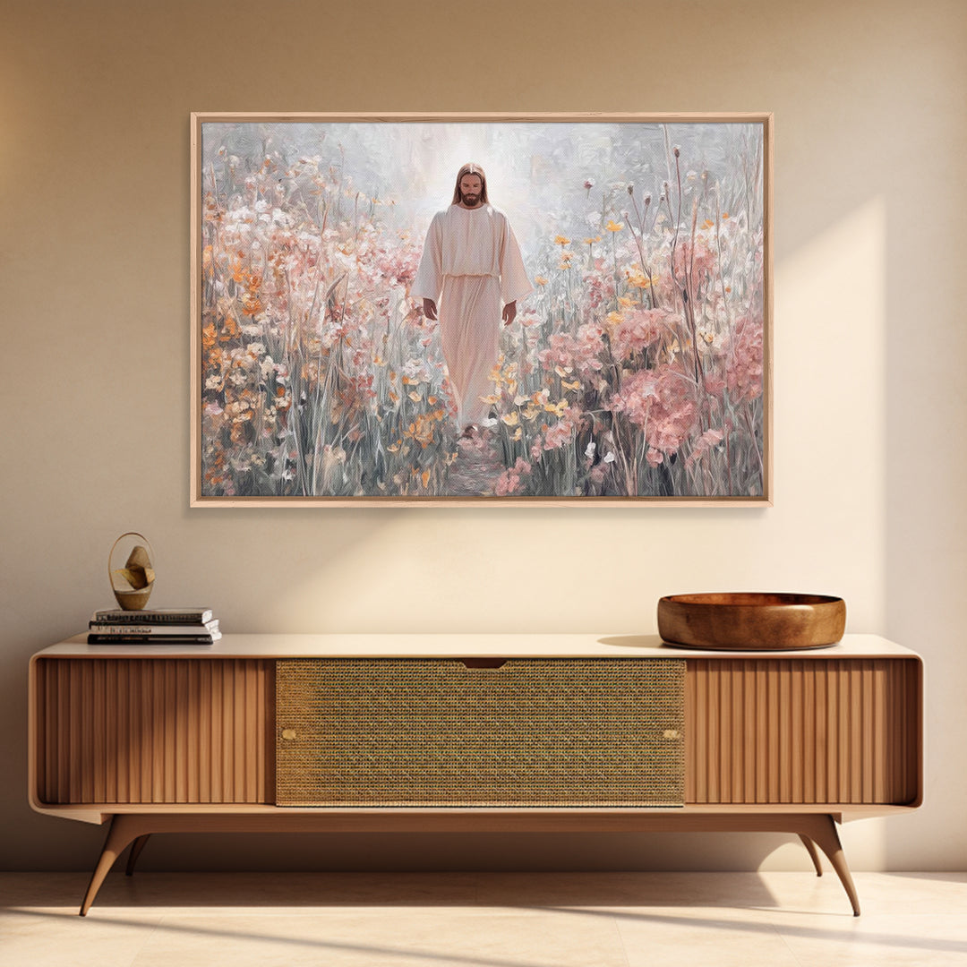Light Of Mercy – Framed Canvas Print – Christian Art Canvas – Christian Wall Art – Jesus Painting – Christmas Art – Christian Gift Ideas