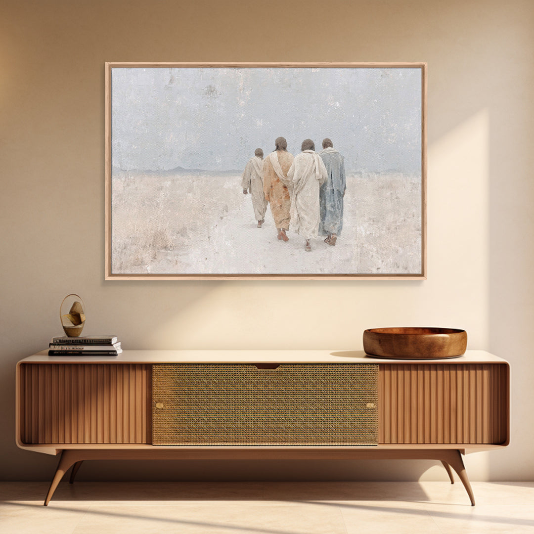 Journey Of Grace – Framed Canvas Print – Christian Wall Art – Christian Art Canvas – Jesus Painting – Subtle Christian Art – Christian Gift