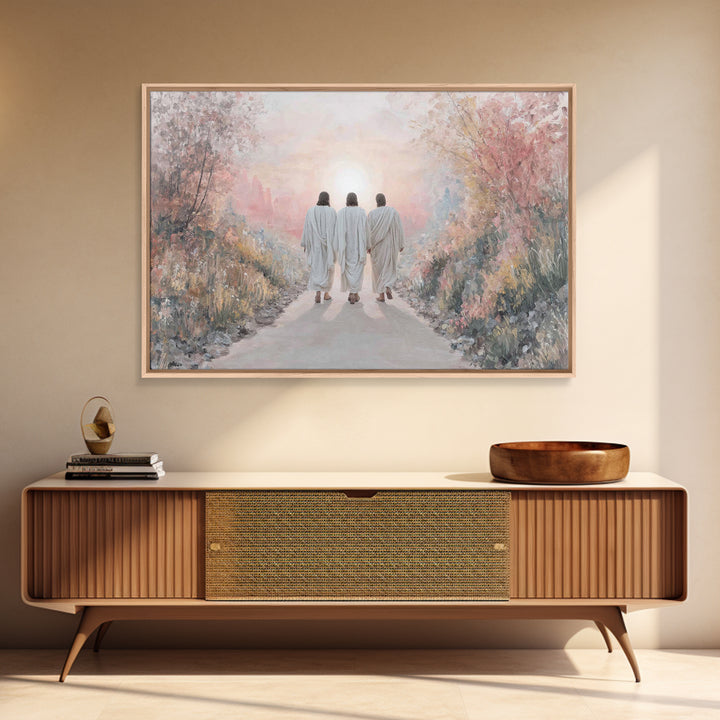Pathway Of Hope, Framed Canvas Print, Christian Art Canvas, Christian Wall Art, Jesus Painting, Vintage Christian Art, Christian Gift Ideas