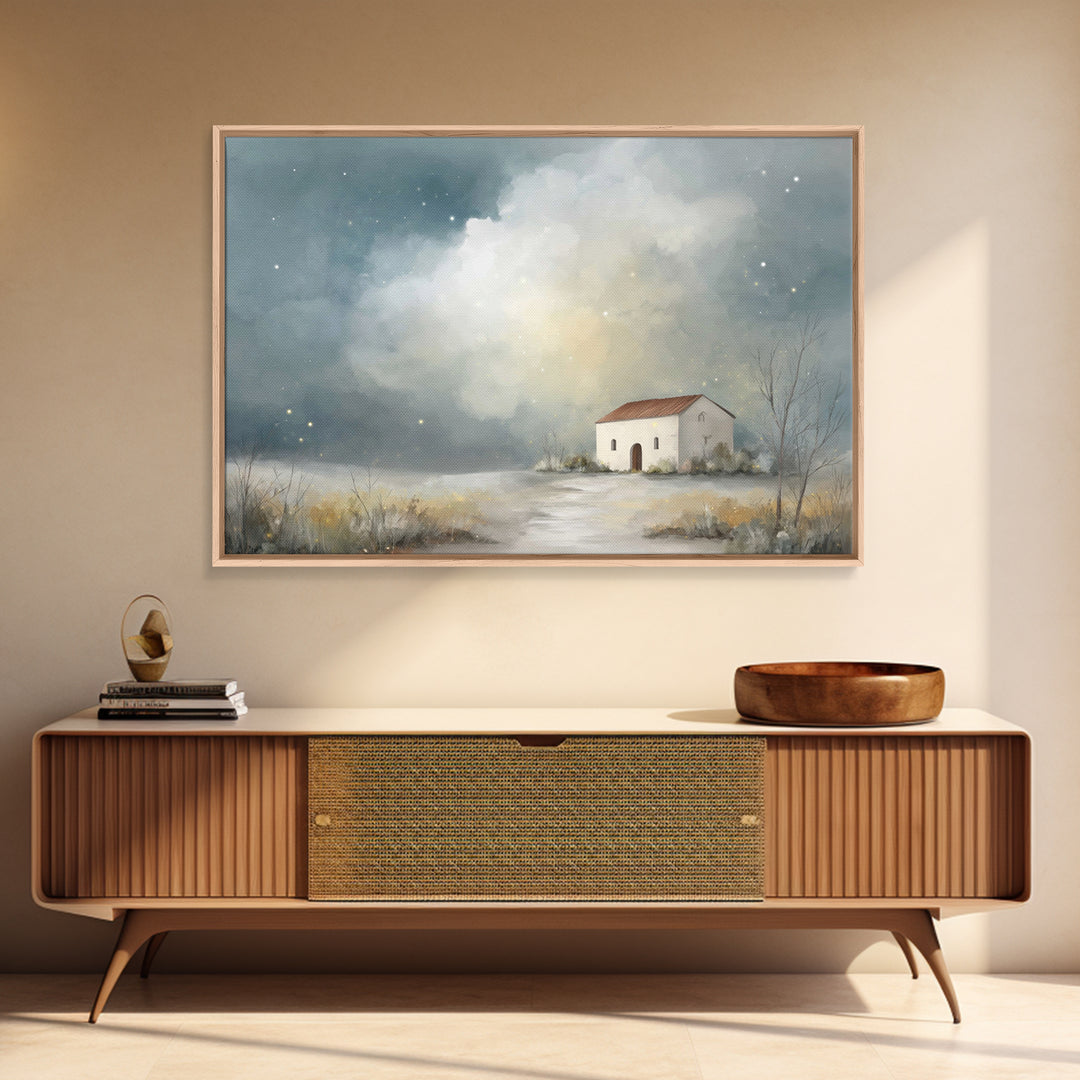 Chapel Of Stars, Framed Canvas Print, Christian Wall Art, Christian Art Canvas, Christian Art, Christian Decor, Subtle Christian Art