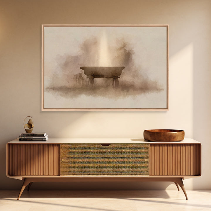 Manger Light – Framed Canvas Print – Christian Wall Art – Christian Art Canvas – Christmas Art – Christian Christmas Art – Christian Decor