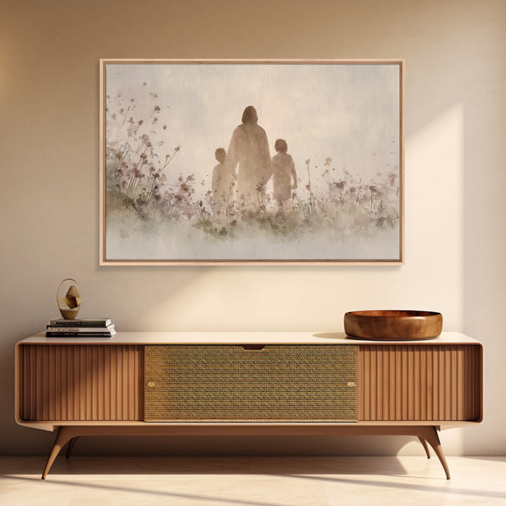 Walk Of Grace – Framed Canvas Print – Jesus Painting – Christian Wall Art – Christian Art Canvas – Christian Art – Christian Gift Ideas