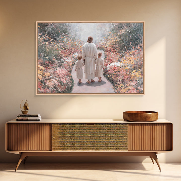 Walk Of Innocence | Framed Canvas Print | Christian Wall Art | Christian Art Canvas | Christian Art | Christian Gift