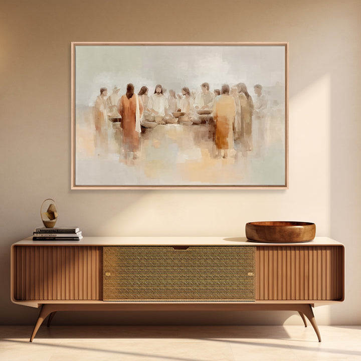 Circle Of Hope – Framed Canvas Print – Christian Wall Art – Christian Art Canvas – Jesus Painting – Christian Art Work – Modern Christian P