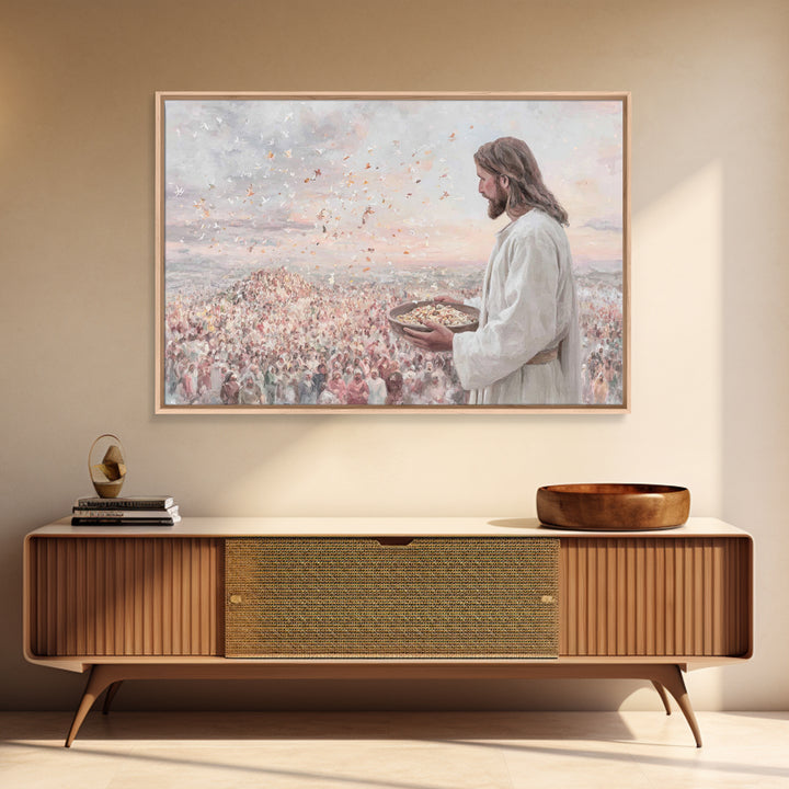 Hillside Abundance – Framed Canvas Print – Christian Art Canvas – Christian Art – Christian Wall Art – Jesus Painting – Large Christian Pai
