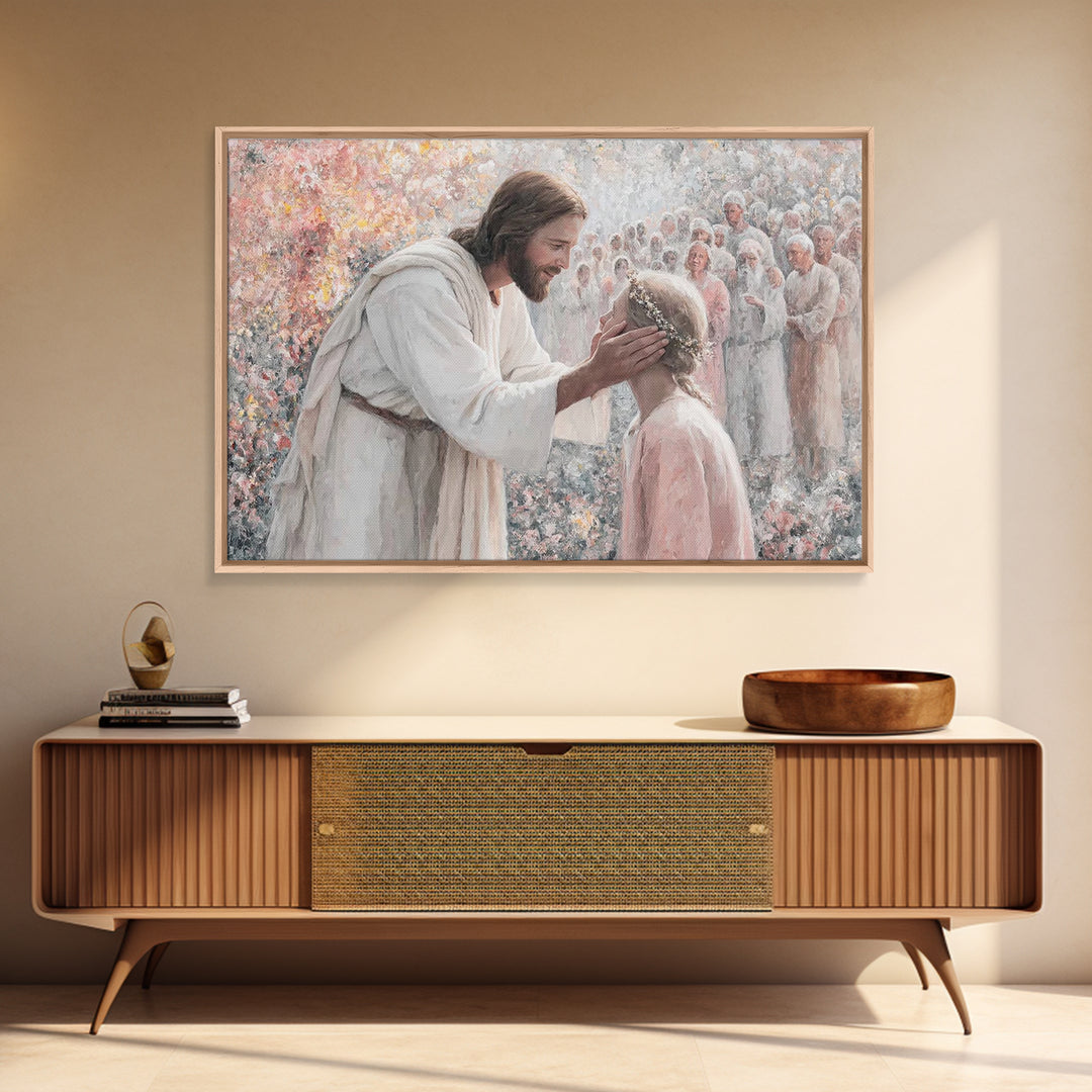 Joyful Reunion – Framed Canvas Print – Christian Art Canvas – Jesus Painting – Christian Art Prints – Christian Wall Art – Christian Gift I