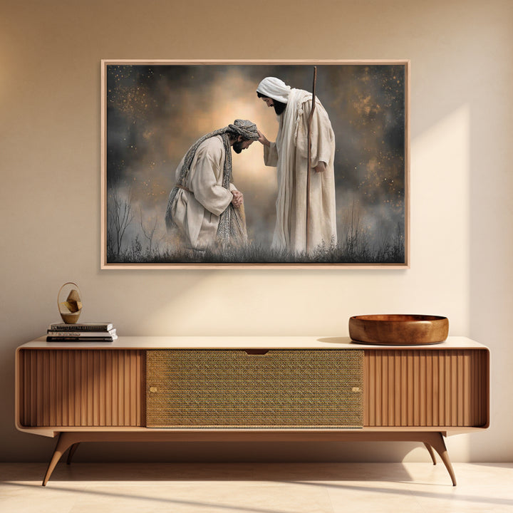 Fields Of Mercy – Framed Canvas Print – Christian Wall Art – Jesus Painting – Christian Art Canvas – Christian Decor – Christian Gift