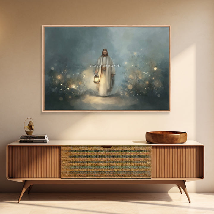 Pathway Of Hope – Framed Canvas Print – Christian Christmas Art – Jesus Painting – Christian Wall Art – Christmas Art Framed – Christian De