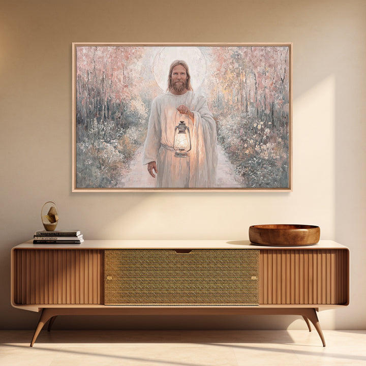 Radiant Way Home – Framed Canvas Print – Christian Wall Art – Christian Art Canvas – Jesus Painting – Christian Gift Ideas – Modern Christi