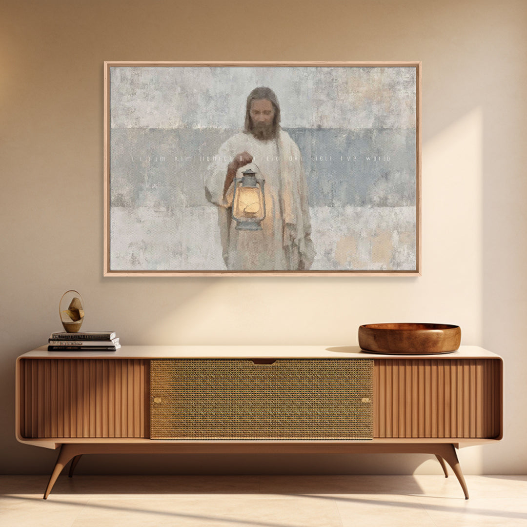 Soft Morning Light | Framed Canvas Print | Christian Wall Art | Jesus Canvas Art | Christian Art Canvas | Subtle Christian Art | Christian