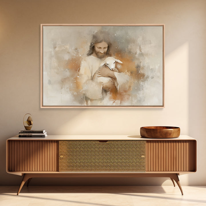 Warm Embrace Light – Framed Canvas Print – Christian Art Canvas – Jesus Paintings – Christian Wall Art – Christian Gift Ideas – Christian A