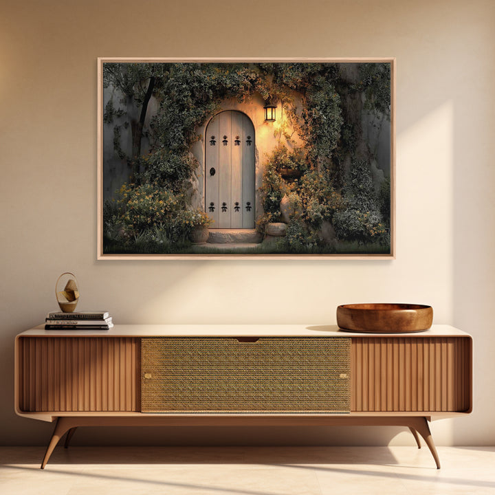 Sacred Threshold - Framed Canvas Print - Christian Wall Art - Christian Decor - Jesus Painting - Christian Art Canvas