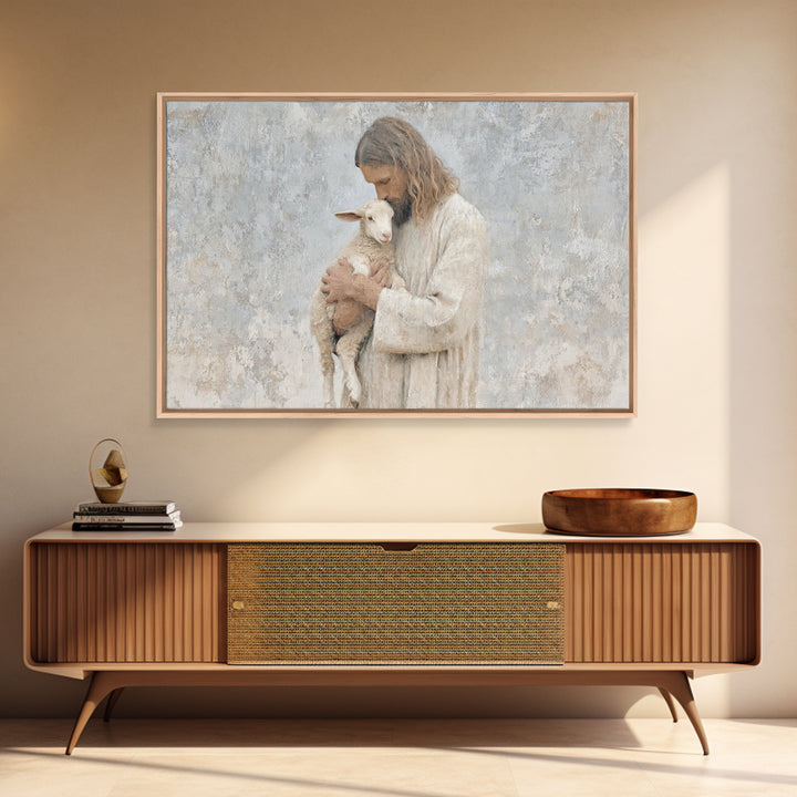 Light Of Compassion – Framed Canvas Print – Christian Art Canvas – Christian Wall Art – Jesus Painting – Christian Christmas Art – Christia