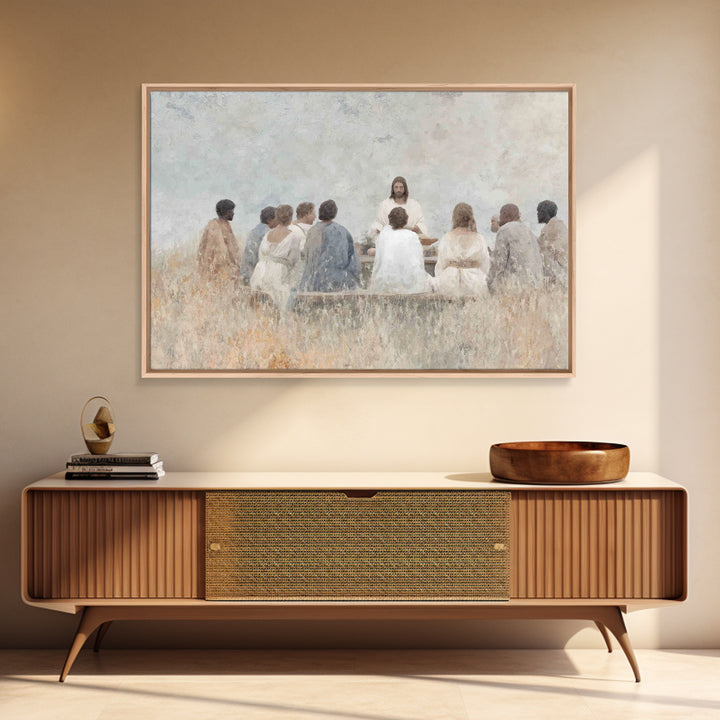 Multitude of Light | Framed Canvas Print | Christian Christmas Art | Christian Wall Art | Jesus Painting | Christian Art Canvas | Christmas