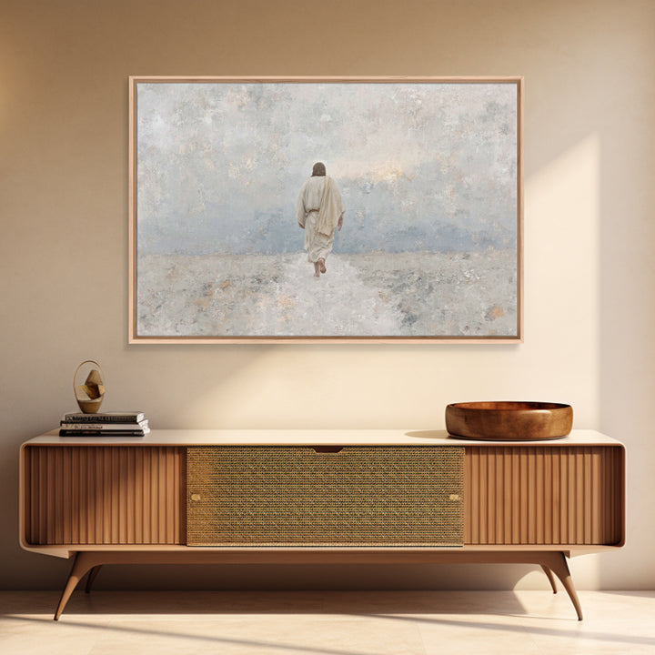 Heaven’s Horizon | Framed Canvas Print | Christian Wall Art | Jesus Painting | Christian Art Canvas | Unique Christian Art