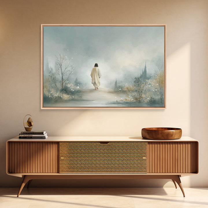 Kingdom Journey – Framed Canvas Print – Christian Art Canvas – Jesus Painting – Christian Wall Art – Christian Christmas Art