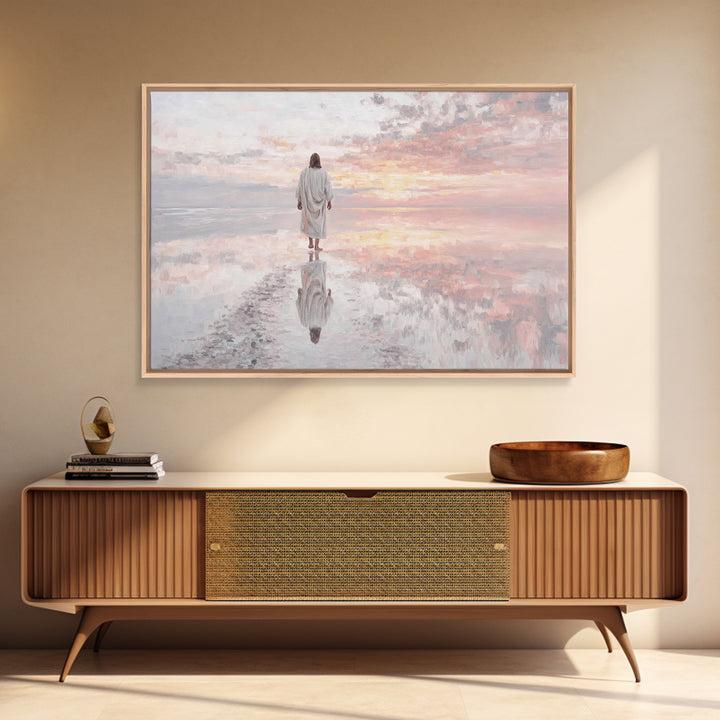 Horizon Of Grace | Framed Canvas Print | Christian Art Canvas | Jesus Painting | Christian Wall Art | Subtle Christian Art | Christian Art