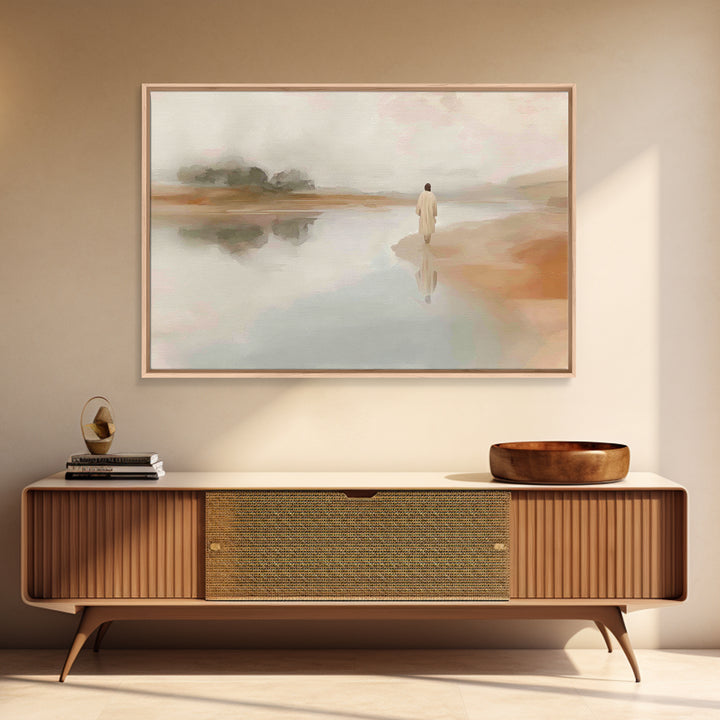 Dawn Of Faith | Framed Canvas Print | Christian Art Canvas | Jesus Painting | Christian Wall Art | Vintage Christian Art | Christian Christ