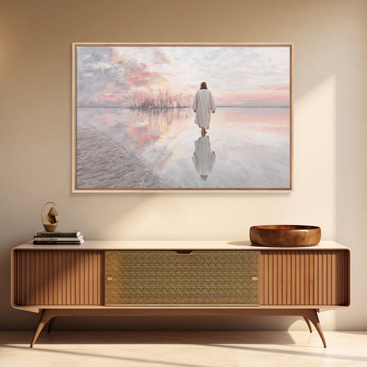 Dawn of Redemption | Framed Canvas Print | Jesus Painting | Christian Art Canvas | Christian Wall Art | White Christmas Art | Christian Chr