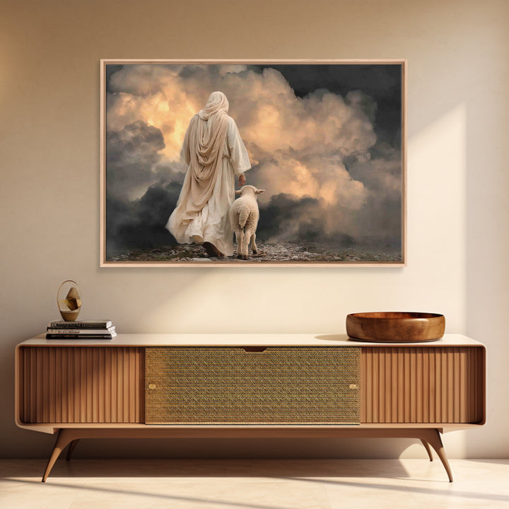 Desert Hope – Framed Canvas Print – Jesus Canvas Art – Christian Wall Art – Moody Christian Art – Christian Art Canvas – Christian Gift Ide