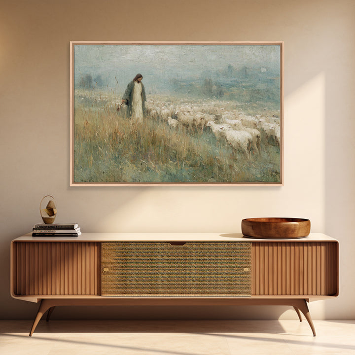 Jerusalem Crowds – Framed Canvas Print – Christian Art Print – Jesus Painting – Christian Wall Art – Christmas Art Prints – Christian Gift