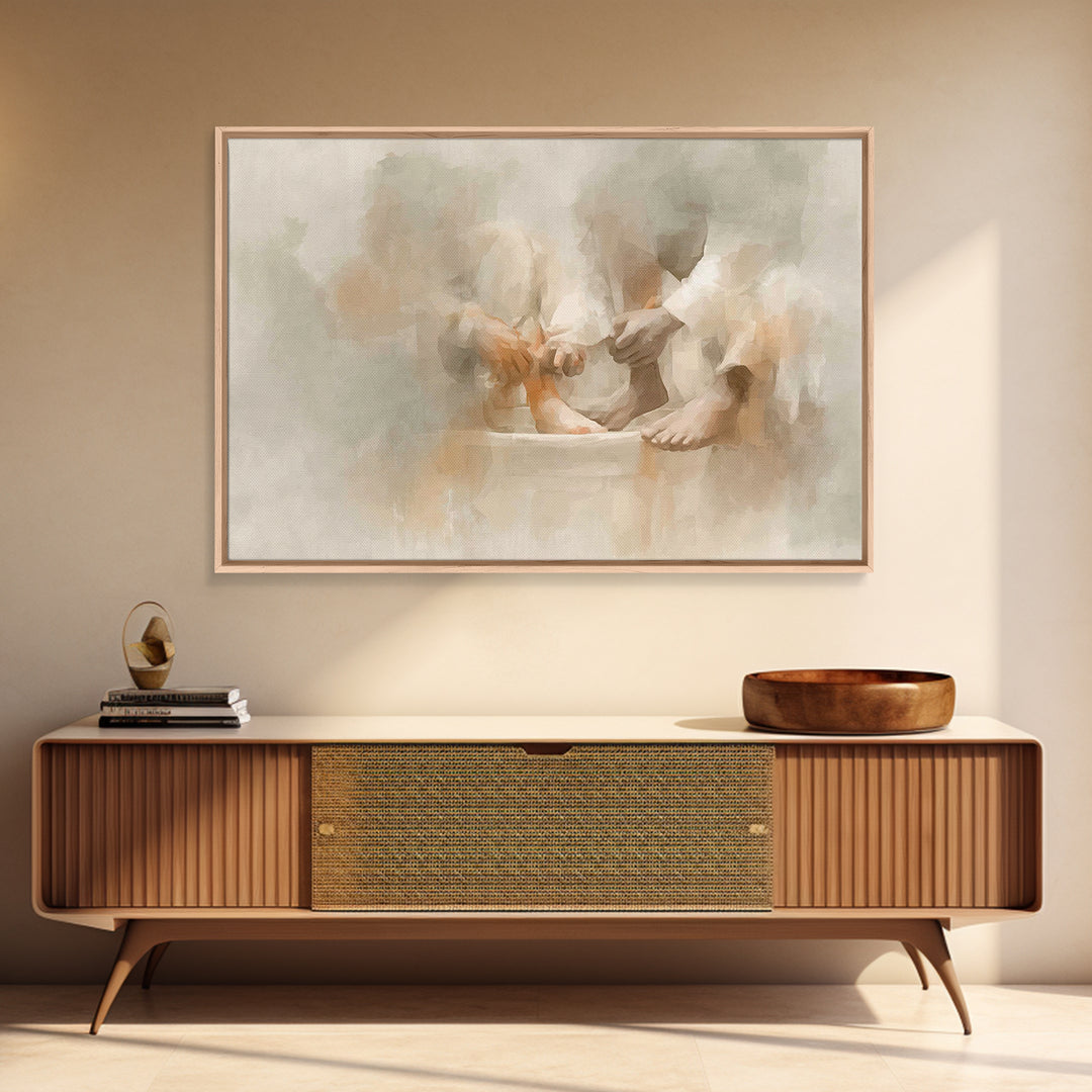 Servant’s Offering | Framed Canvas Print | Christian Wall Art | Christian Painting | Subtle Christian Paintings | Christian Art Work | Chri