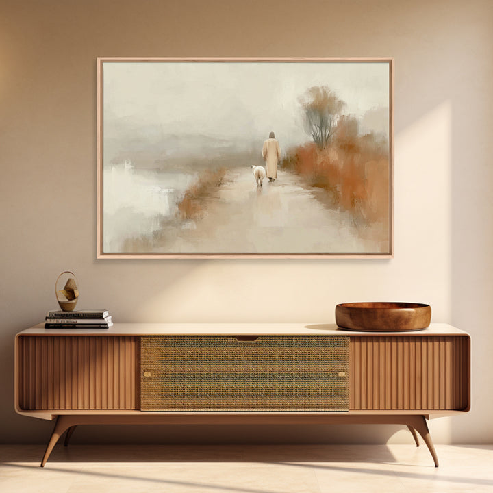 Everlasting Calm – Framed Canvas Print – Jesus Painting – Christian Art Canvas – Christmas Art – Christian Wall Art – Christian Decorations