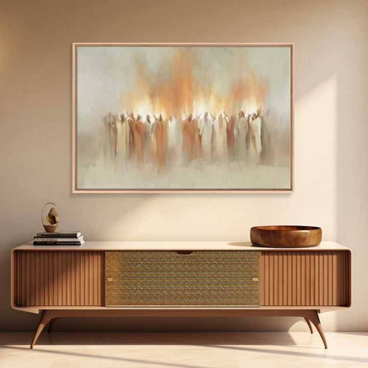 Flames Of Renewal – Framed Canvas Print – Christian Art Canvas – Christian Decoration – Christian Painting – Christian Wall Art – Christian