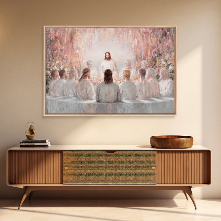 Garden Covenant – Framed Canvas Print – Christian Christmas Art – Jesus Art Print – Christian Wall Art – Unique Christian Art – Christian D