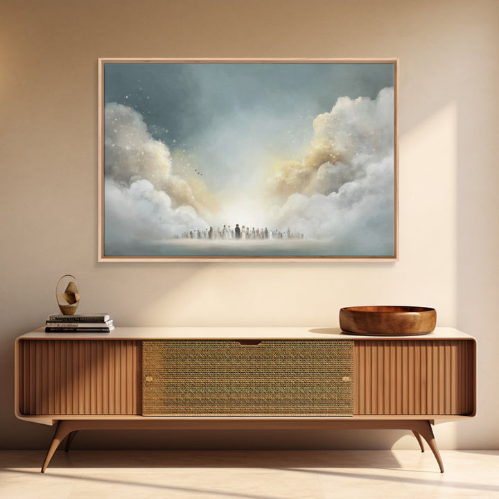 Garden Workshop – Framed Canvas Print – Christian Art Canvas – Jesus Painting – Christian Wall Art – Unique Christian Art – Christian Gift