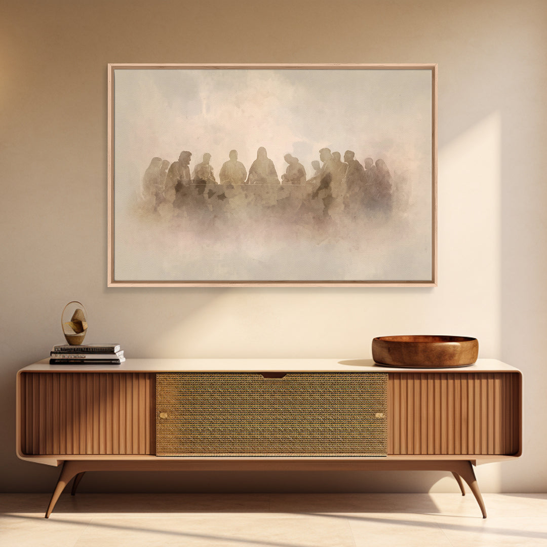 Sacred Fellowship – Framed Canvas Print – Christian Wall Art – Christian Art Canvas – Jesus Painting – Christian Decor – Christian Art – Mo