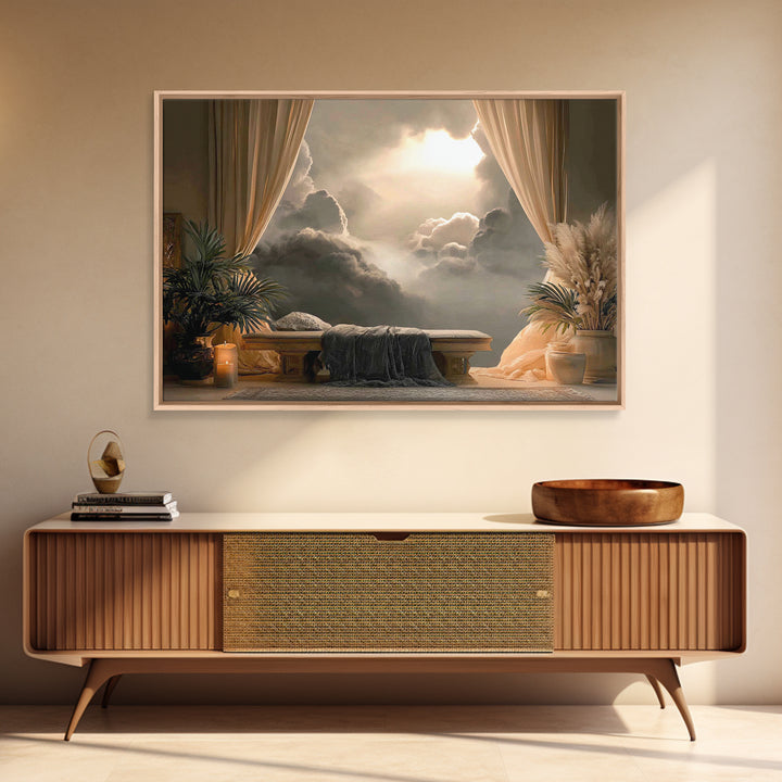 Heaven’s Horizon – Framed Canvas Print – Christian Art Canvas – Christian Wall Art – Modern Christian Art – Subtle Christian Art – Christia