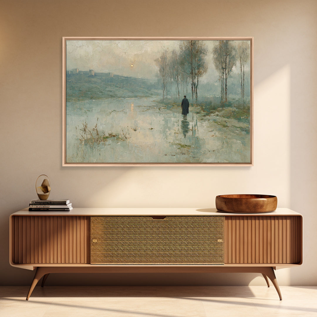 Valley Of Light – Framed Canvas Print – Christian Art Canvas – Christian Wall Art – Moody Christian Art – Christian Art Print – Modern Chri