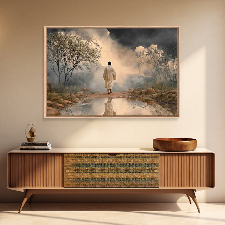 Rising Dawn Hope, Framed Canvas Print, Christian Art Canvas, Christian Wall Art, Subtle Christian Art, Modern Christian Art, Christian Art