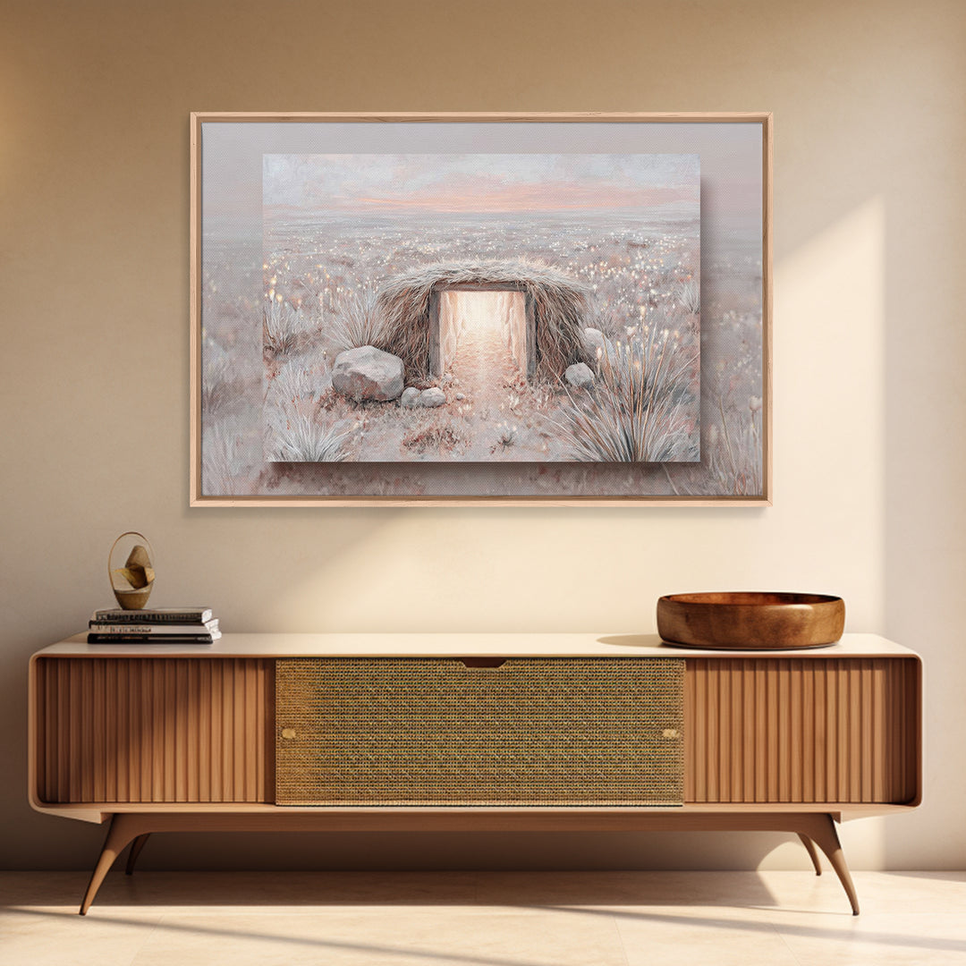 Heaven’s Doorway – Framed Canvas Print – Christian Wall Art – Christian Art Canvas – Christian Christmas Art – Christmas Art Prints – Chris