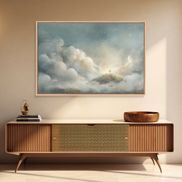 Heavenbound Promise – Framed Canvas Print – Christian Wall Art – Christian Art Canvas – Large Christian Art – Subtle Christian Art – Christ