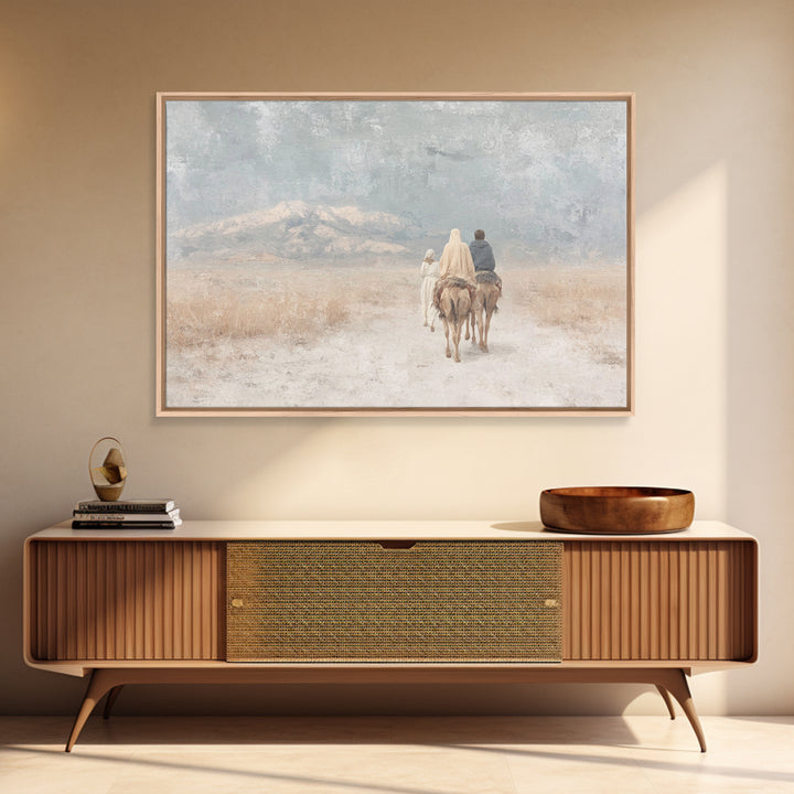 Hope In The Valley – Framed Canvas Print – Christian Art Canvas – Christian Wall Art – Subtle Christian Art – Christian Decorations