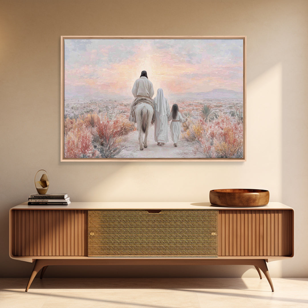 Walk Of Faith – Framed Canvas Print – Christian Art Canvas – Christian Wall Art – Modern Christian Art – Christian Gift Ideas